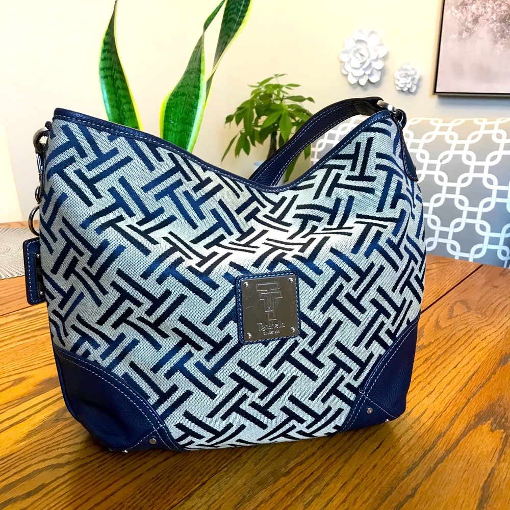 Tignanello T Logo Fabric Purse